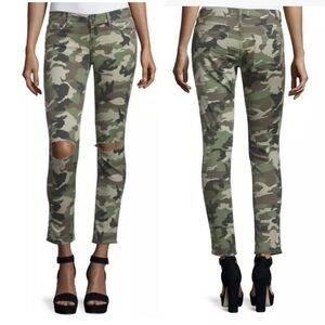 DL1961 Green Camo Skinny Jeans 28